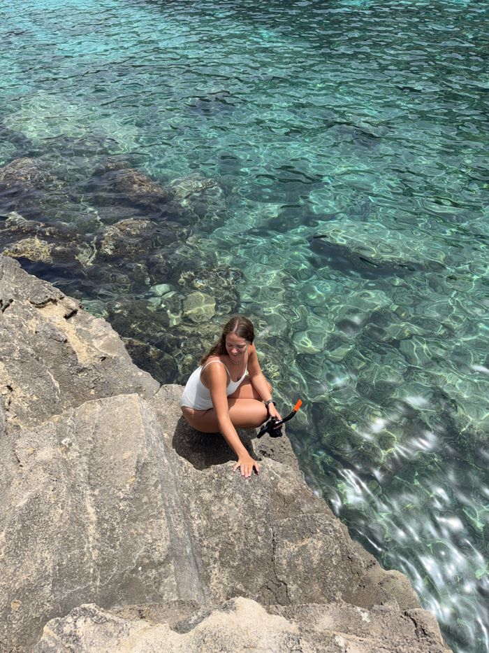 Swimming spot on the rocks
