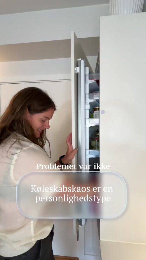 UGC video still for Simply Organized fridge organizing