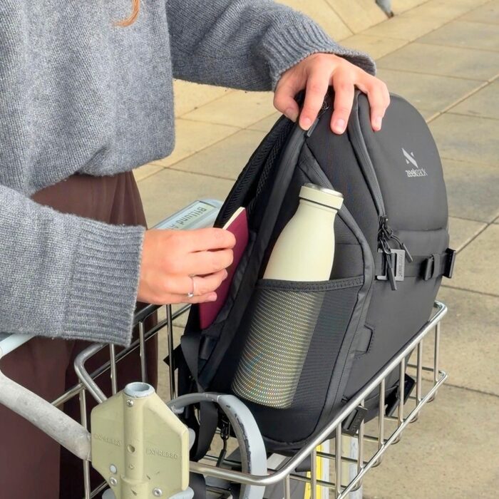 Product close-up — travel gear