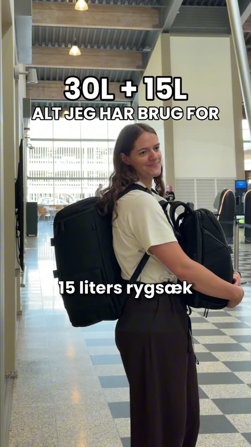 UGC video still for Zeeksack backpacks at the airport
